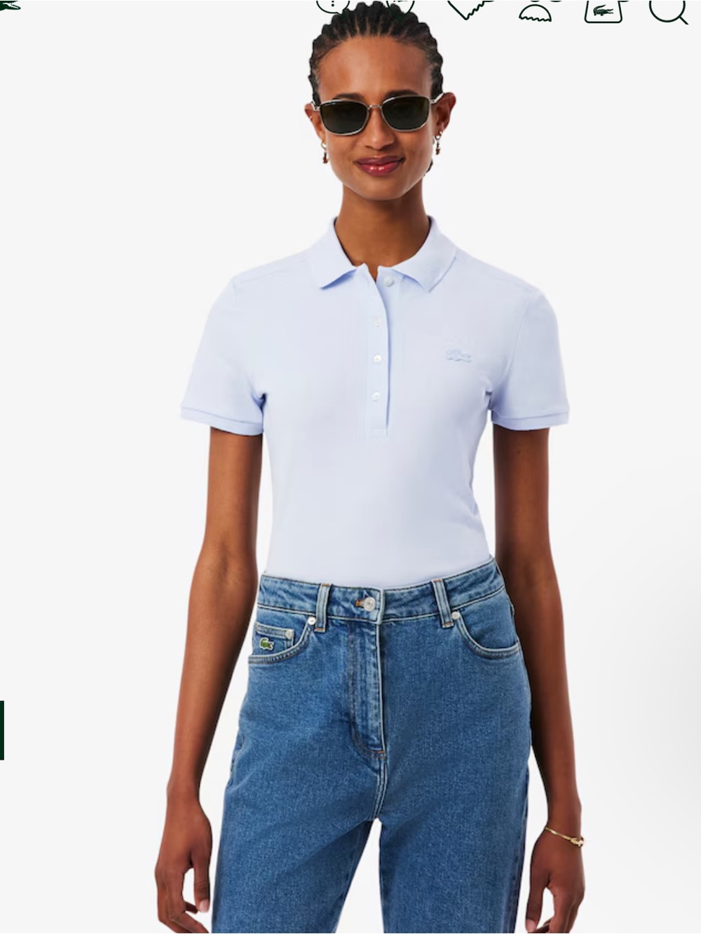 Lacoste Light Blue Short Sleeve Polo Tee